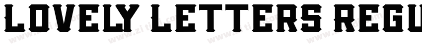 Lovely Letters Regul字体转换